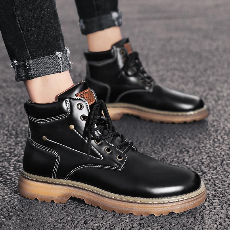 Prabangūs, mikropluošto vyriški kariški batai, suvarstomi vyriški armiški batai su siūlais, darbiniai batai lauke, vyriški, žieminiai, laisvalaikio batai