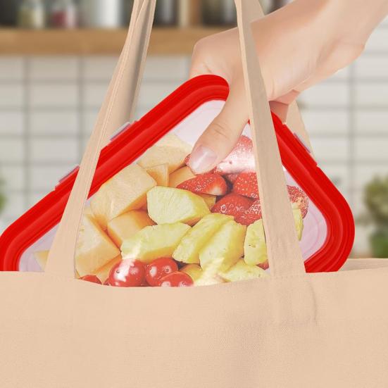 2Pcs Food Preservation Trays Reusable Food Storage Container with Lid Vacuum Sealed Stackable Tray for Picnic Travel