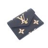LOUIS VUITTON  M80968 Tri-fold wallet black leather Women