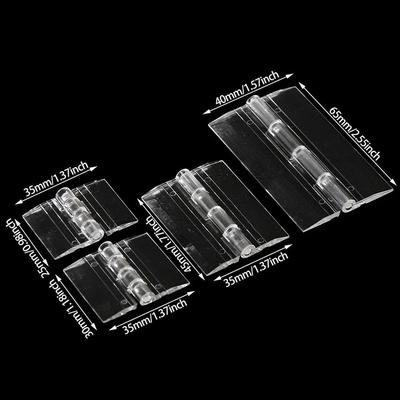 10Pcs New Transparent Folding Hinge Acrylic Clear Door Hinges Foldable 270 Degree Furniture Hardware DIY Cabinet Door Box