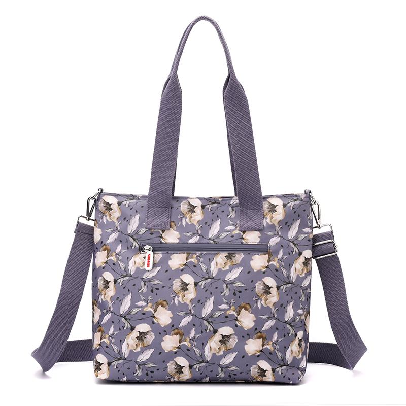 Women's Floral Pattern Handbag Vintage Shoulder Bag Large Capacity Crossbody Bag