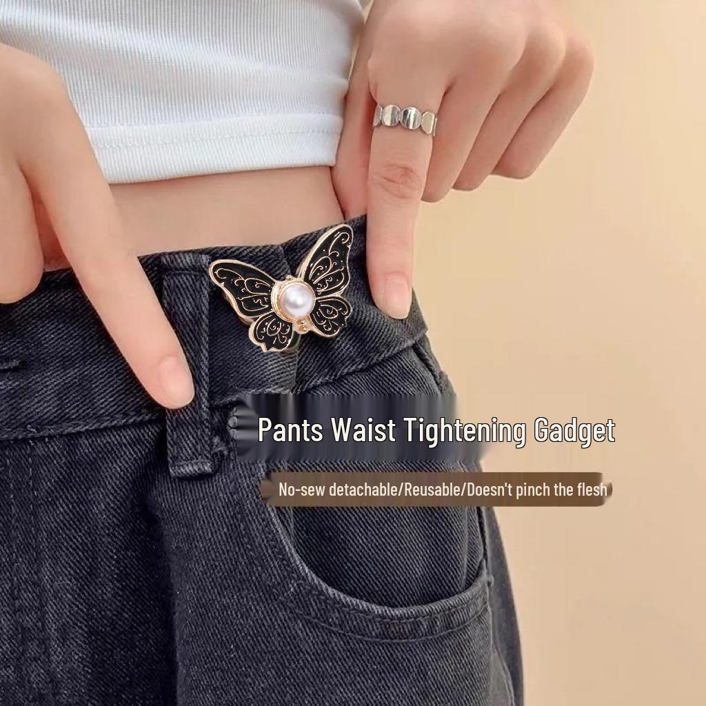 Butterfly Adjustable Detachable Waist Buckle for Jeans