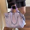 2025 New Travel Tote Bag Women's Lightweight Nylon Leisure Sports Bag Large Capacity Shoulder Portable Versatile Bag