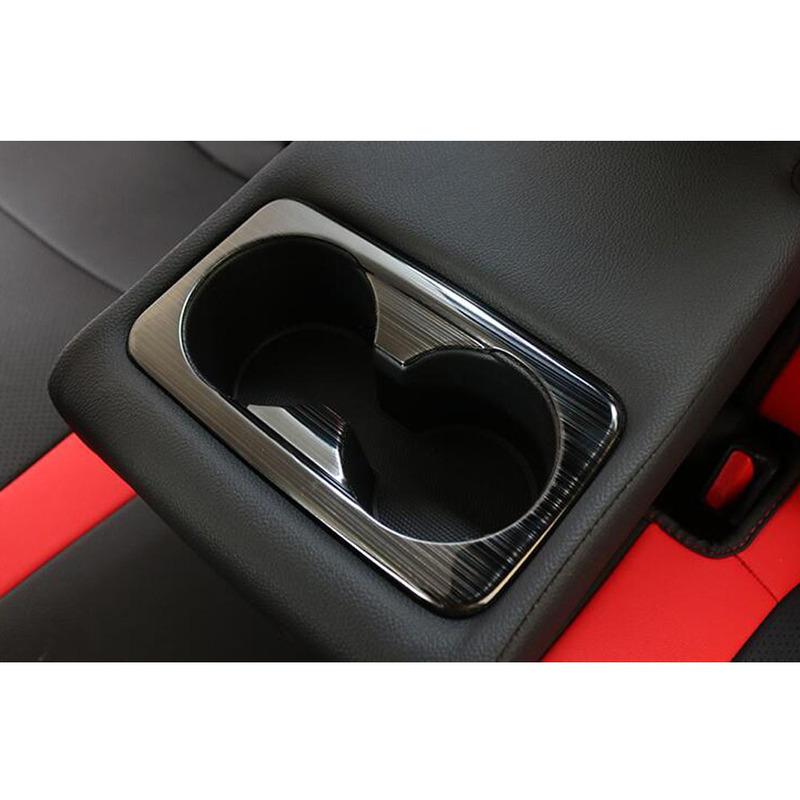 For Kia K3 Forte Cerato     Cover Detector Trim Stainless Steel Center Console Cup Holder Gear Box Frame 1PCs