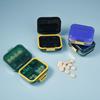 Portable 7-Compartment Weekly Pill Organizer: Moisture-Proof, Waterproof, Food-Grade Material
