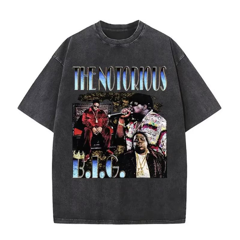 The Notorious Big Je To Všechno Byl Sen Grafické Vintage Vybledlé Tričko Hip Hop Rapper Biggie Smalls Trička Unisex Nadměrné Tričko