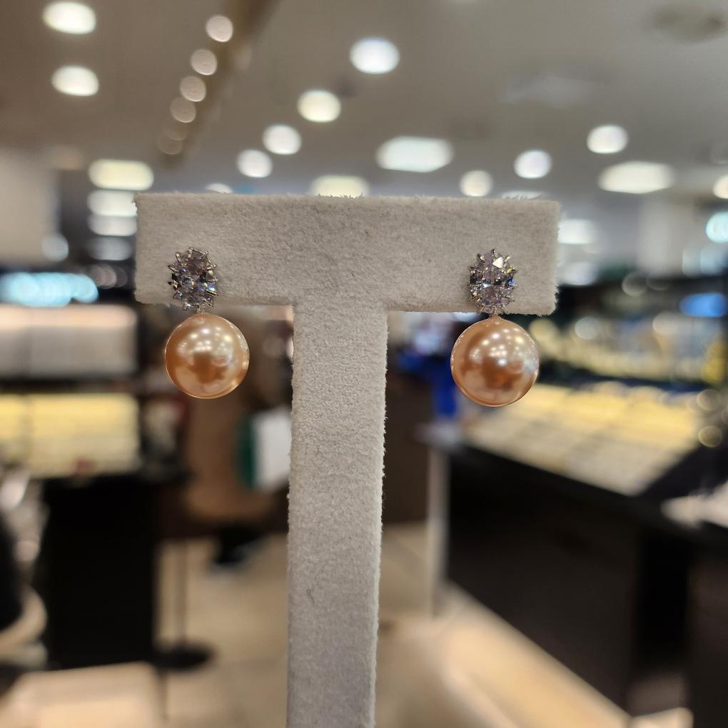 ARTRIA Oval Cubic 10m Pearl E Earrings SHGERKK0001GRF