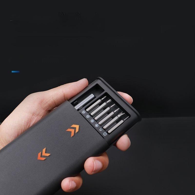 Set Șurubelniță Multifuncțional 24-în-1 cu 115 Unelte în Geantă de Piele pentru Reparații și Demontare Telefon Mobil