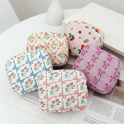 Women Cute Travel Organizer Bags Small Pouch New Fashion Makeup Lipstick Sanitary Napkins Case Mini Cosmetic Storage Pouch