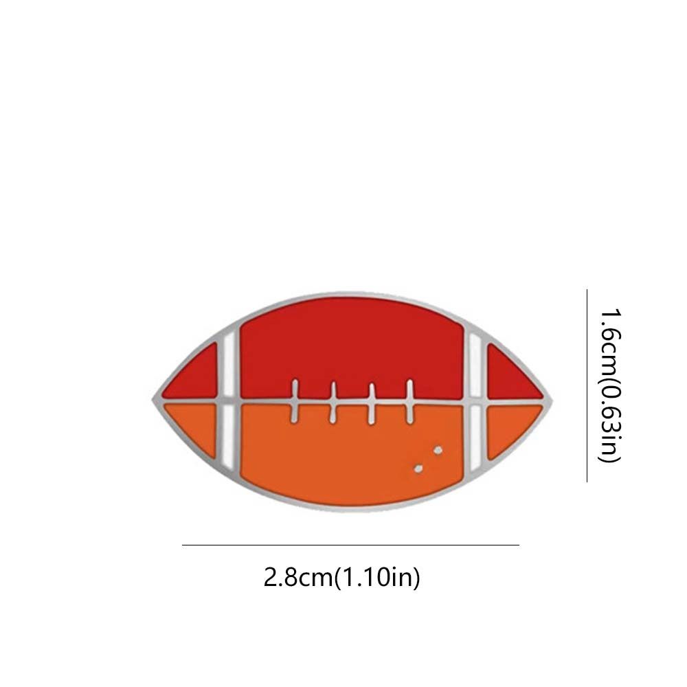 Basketball Sports Ball Enamel Pin Volleyball Metal Badge Fashion Dripping Oil Brooch  Decoration