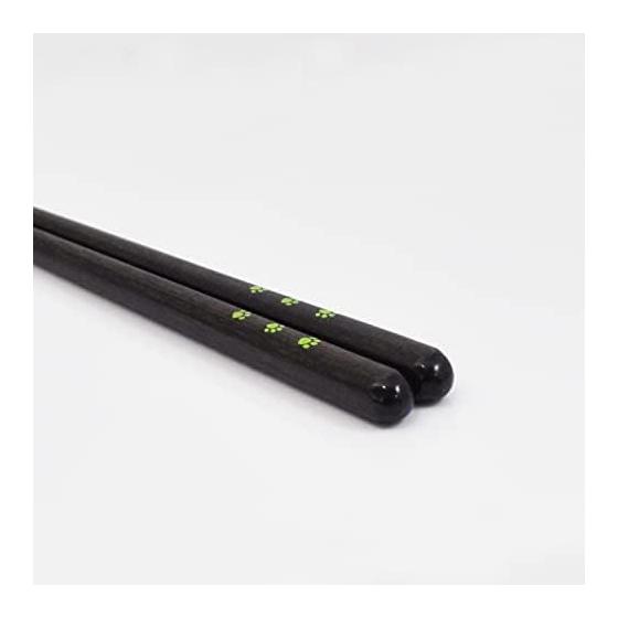 Ishida Dishwasher Safe Chopsticks Set with Silicone Chopstick Rest, Hugging Cat, 23cm, Siamese Cat