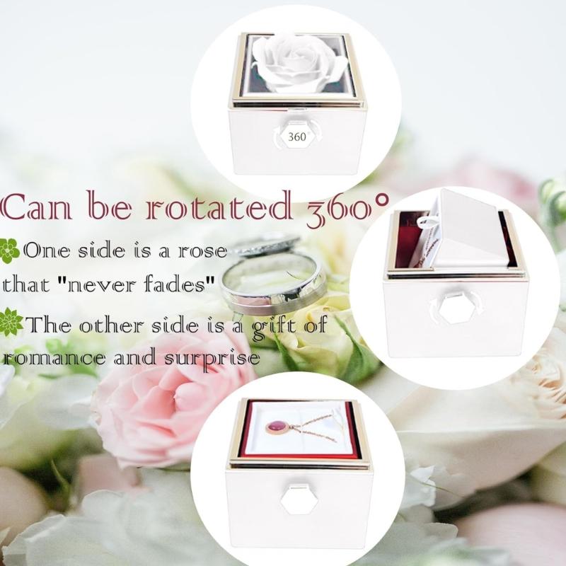 Acrylic Jewelry Box Romance Valentines Gift with Sturdy Designs for Travel Use