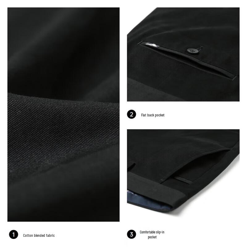 SEPTWOLVES Men's Straight-Leg Casual Pants