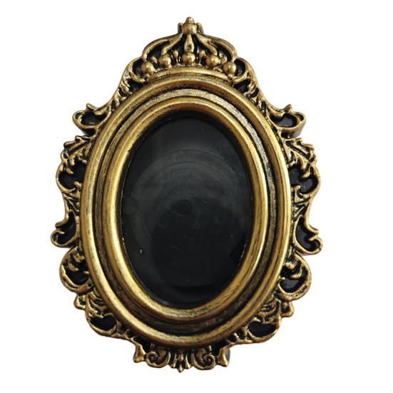 

Vintage Photo Frame Refrigerator Magnet DIY Oval Picture Holder Decorative Fridge Magnet Home Kitchen Office Whiteboard Decor C
