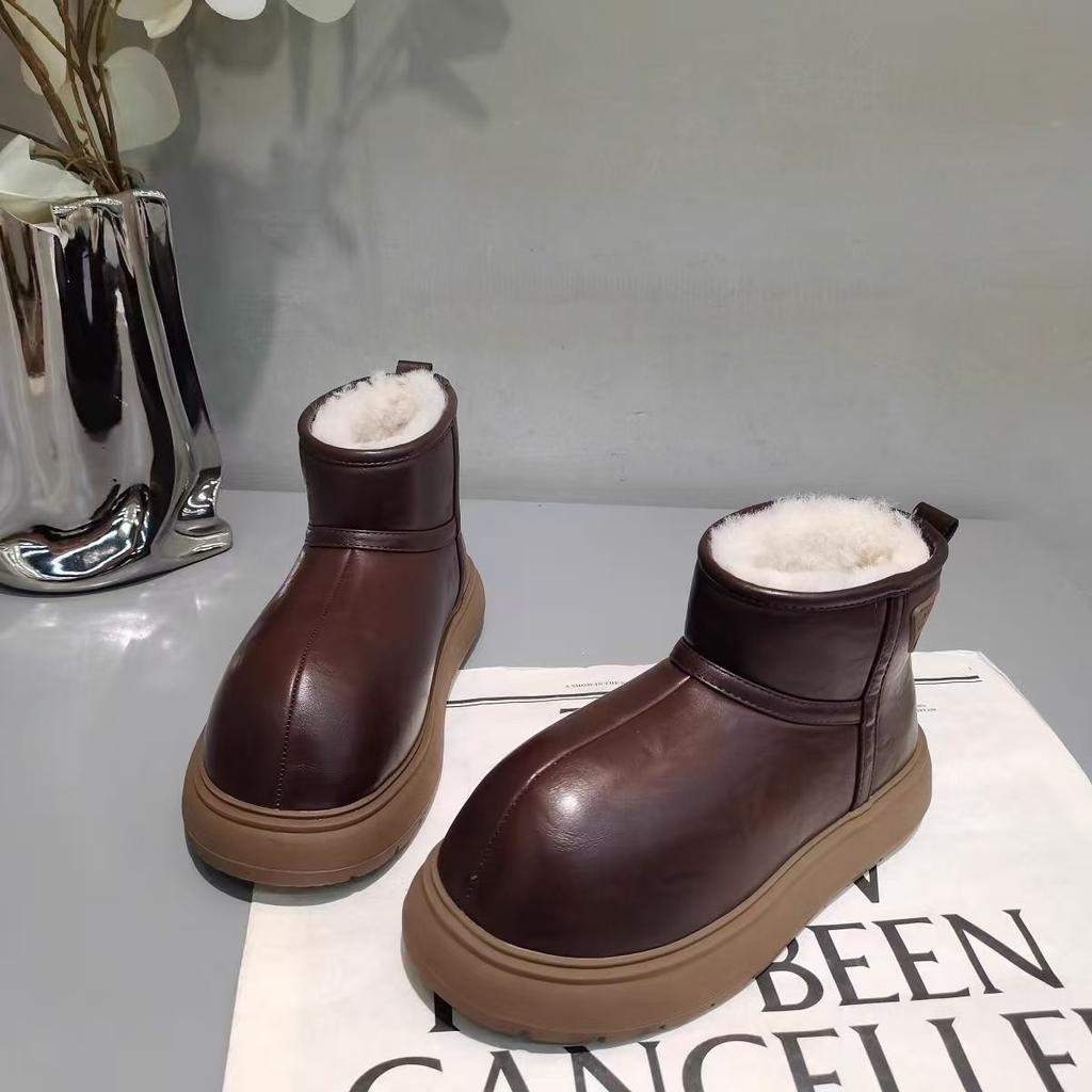 Mädchen Schneestiefel wasserdicht verdickt große Baumwollschuhe Winter 2025 neue Kinder Baumwollstiefel Jungen Samt warme Winterschuhe