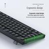 Silent Mechanical Feel Wired Keyboard & Mouse Set for Desktop/Laptop