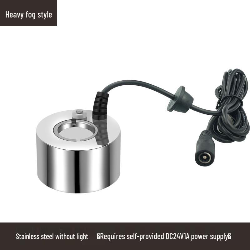 Colorful Lights 24V Fog Maker with Large Mist Output and Water Shortage Auto-Off for Aquariums and Rockeries