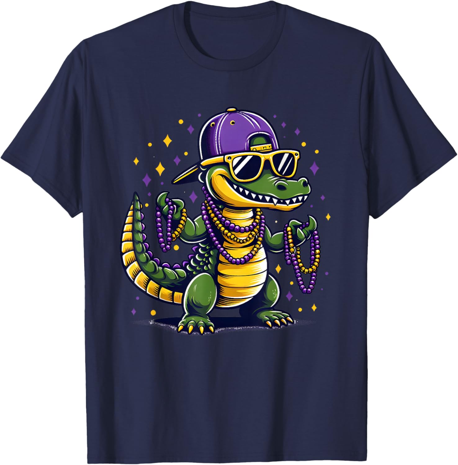 Aligator Crocodiles Mardi Gras Costume Unisexs Womens Mardi Gras TShirt Unisex New 2026 Style S