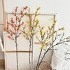 45 Inch Artificial Forsythia Flower Branches Fake Spring Forsythia Stem Faux Winter Jasmine Branches for Vase Floral Arrangement Wedding Party Home