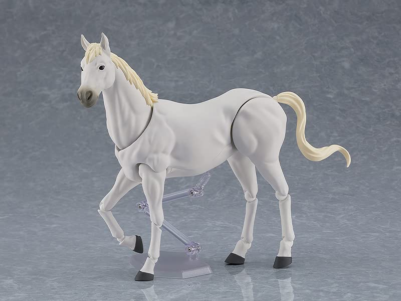 Max Factory Figma Wild Horse Plastic Painted Movable Figure [White] Non-scale