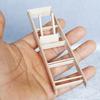 Ladder Sturdy Mini Size Wood 1:12 Miniature Dollhouse Ladder for Home