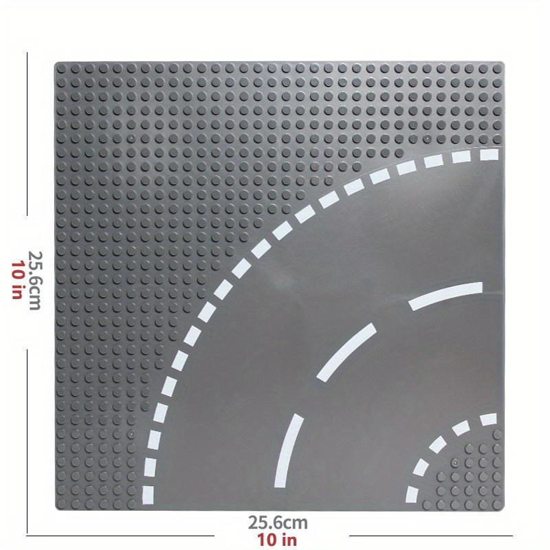 10 Zoll x 10 Zoll Stadtstraße Straßen-Grundplatte Kleine Teilchen Bausteine Gerade Kreuzung Kurve T-Kreuzung Bausteine Grundplatte Chil