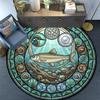 Ocean Life Harmony Round Area Rug Under Office Chairs Bedroom Living Room Home Decor