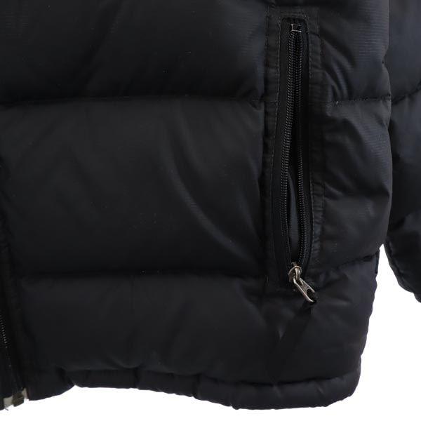 patagonia Outdoors Long sleeve Down jacket XL14 Black series logo Kid's Used