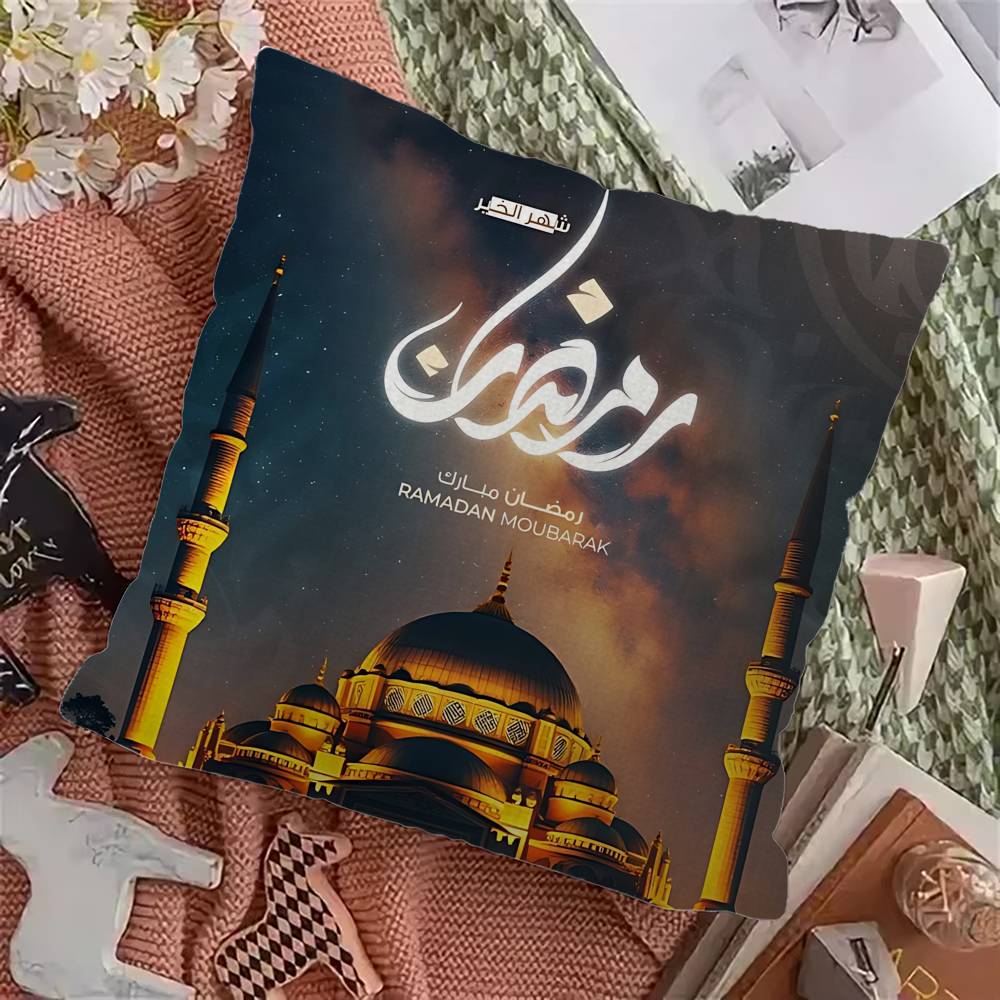 Classic Retro Festival Ramadan Pillow Cover For Bedroom Room And Living Room Sofa Decorative Cushion Cover