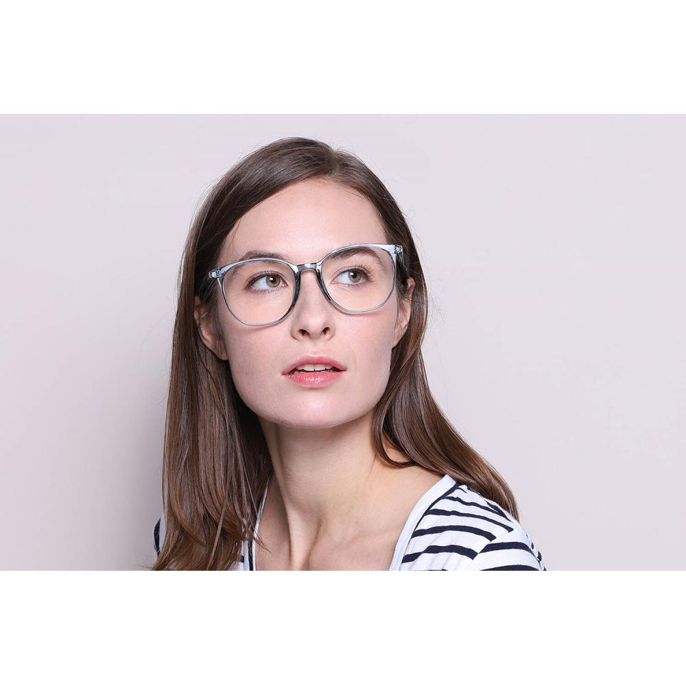 Full Rim Square Transparent Blue Smartbuy Collection Cascade G30053 C26 Fashion Unisex Eyeglasses