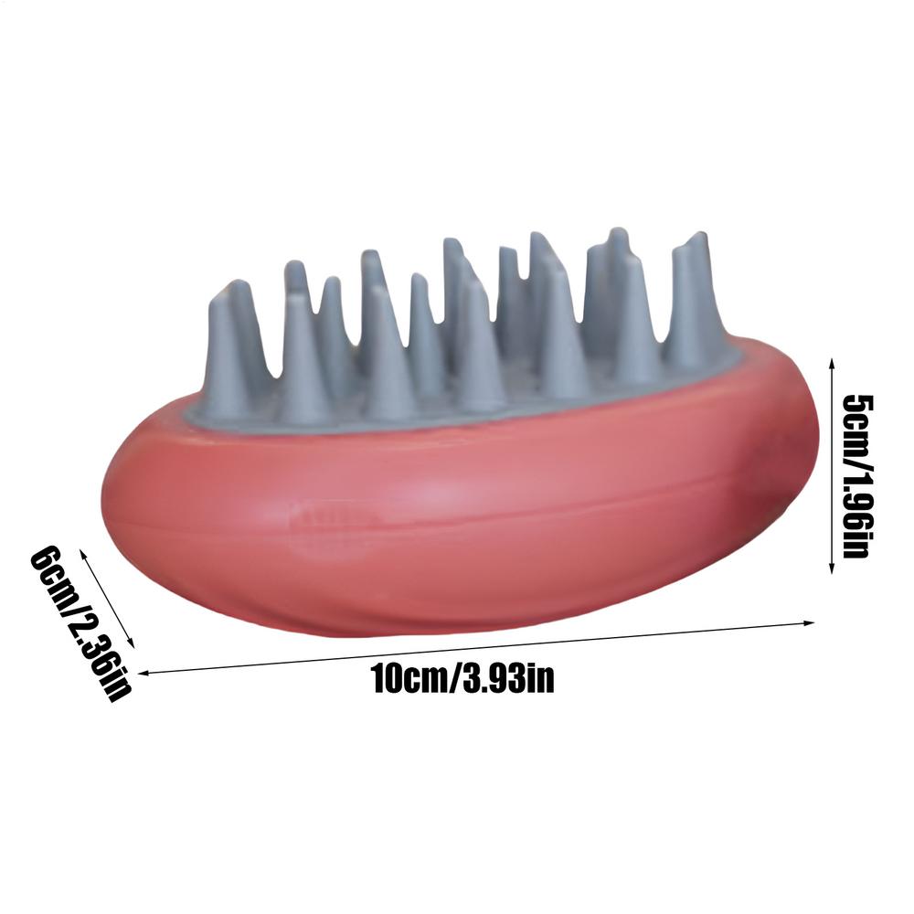 

Щетка для чистки шерсти домашних животных Кошачья ванна Расческа для удаления шерсти Портативная массажная щетка для груминга с силиконовыми зубцами для маленьких и средних собак и красный