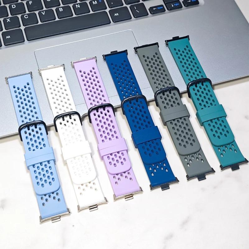 Voor Redmi Watch 6 Siliconen Polsband Voor Redmi Watch 5/4 Horlogebandje Voor Xiaomi Mi Band 8/9Pro Ademend Bandje Sportarmband