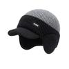 Thick Men's Knit Hat Windproof Ear Flap Hat New Cycling Beanie  Outdoor