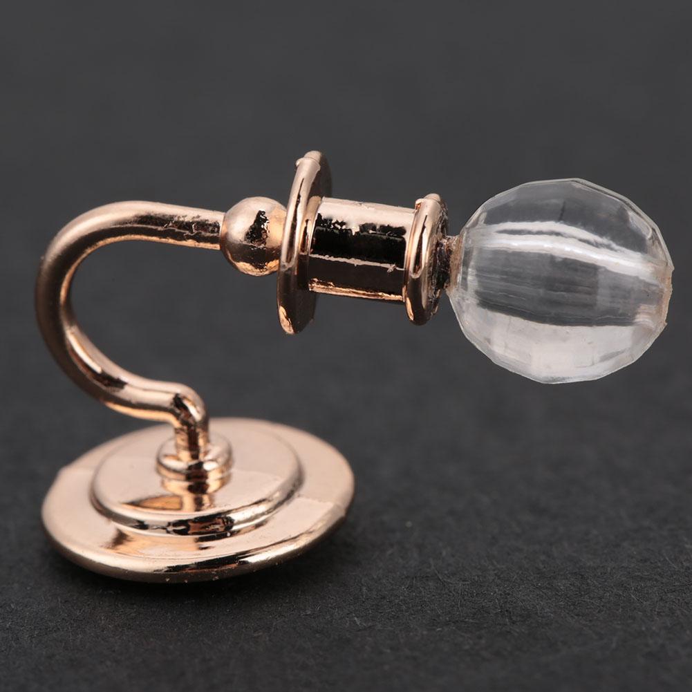 2pcs Alloy Wall Lamp Model Decoration Display Lamp for 1:12 Doll House Accessories