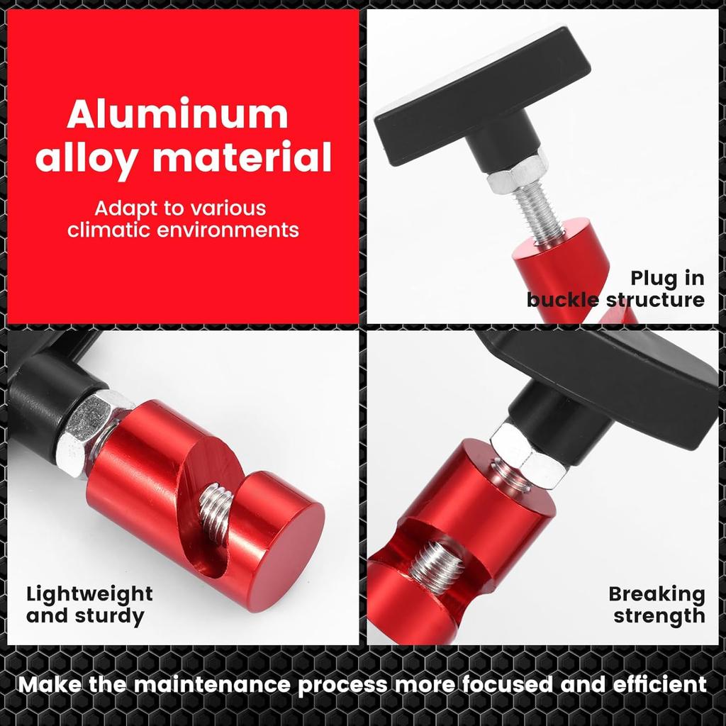 4 PCS Car Hood Strut Clamps, Multi Purpose Snap On Lift Support Clamps, Automotive Support Device Accessories, Automotive Tools for Multiple Car