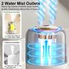 Adjustable Mist Air Humidifier Colorful Night Light Mist Air Purifier Desktop Fogger  Home Use
