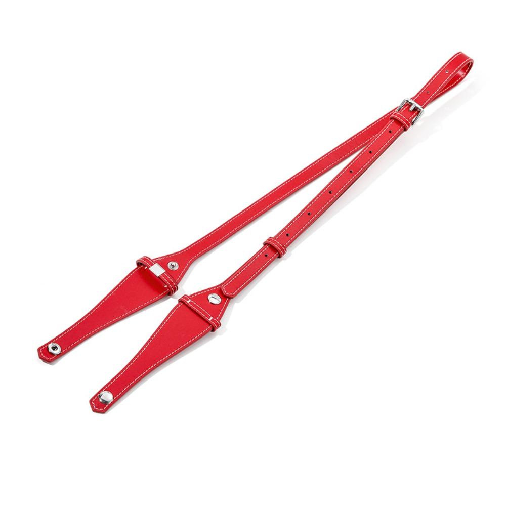 

PU Leather Bag Extended Shoulder Strap 108-137cm Replacement Shoulder Belts Adjustable for Goyard Bowling 25 Toiletries Bag червоний