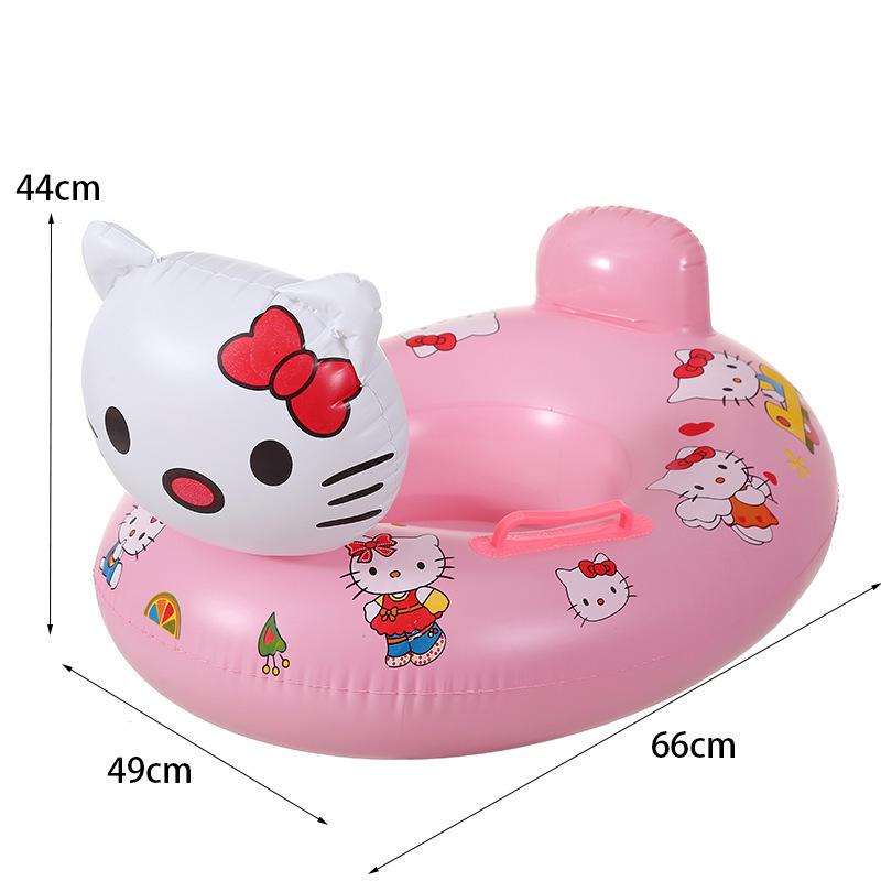 Cartoon Steering Wheel Baby Swimming Seat Ring: Anti-Rollover Underarm Float for Infants and Toddlers