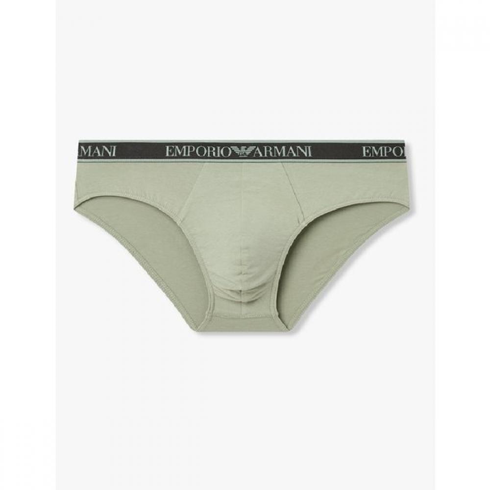 Emporio Armani Men S Color Logo Brief Line Trim  08m6111316 S