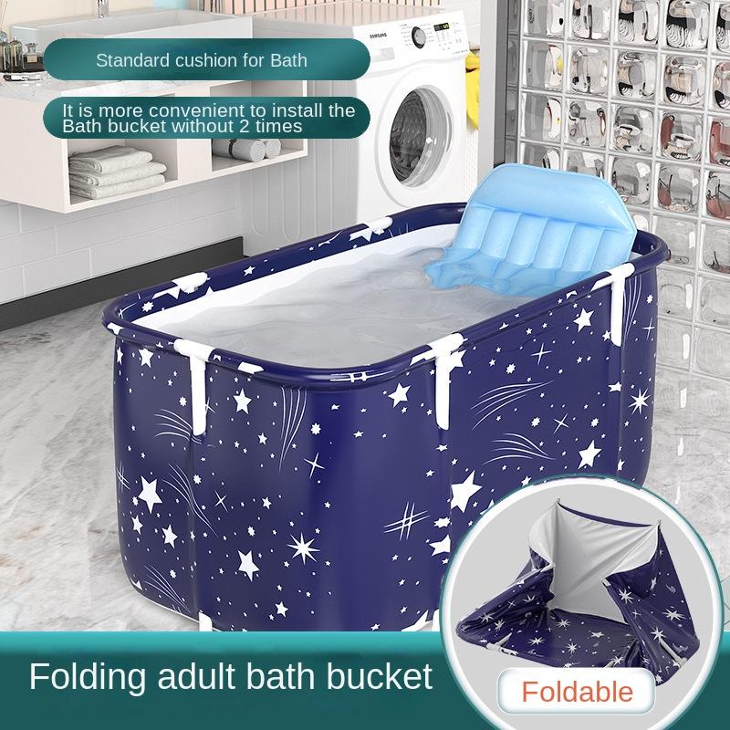 Portable Folding Bathtub For Adult Children Swimming Pool Large Bath Bucket Insulation Bathing Bath Tub Home Bathroom Supplies