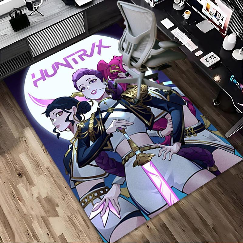 Huntress Trio Living Room Non-Slip Area Rug Soft Carpet for Bedroom Game Playroom Sofa Office Home Decor Doormat Christmas Gift C9211289