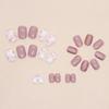 French Fake Nails Flowers Nail Tips Fashion False Nails  for Salon