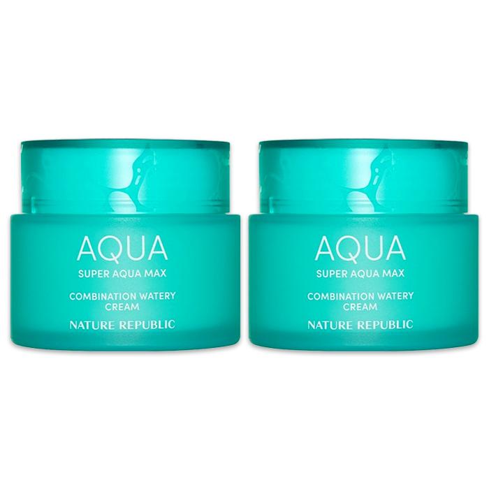Nature Republic Super Aqua Max Combination Watery Cream(Complexity, Large Capacity)120ml  (3 Options)