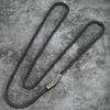 Vintage Oxidized Matte Black Stainless Steel Chain Necklace for Men Women Curb Cuban Link Chain Punk Choker Male Jewelry