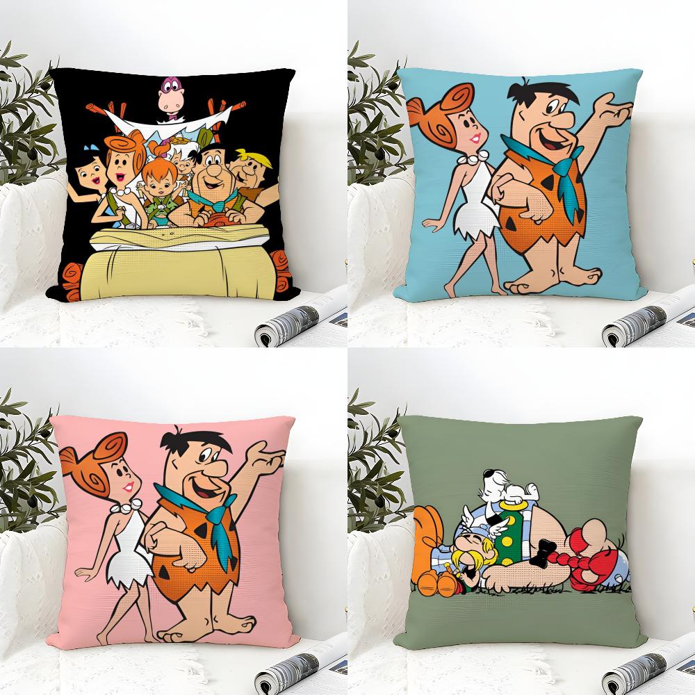 Fred Flintstone Pillow Case Linen Cushion Covers For Decorative Sofa Home Pillows Case Car Chair Pillows Cases