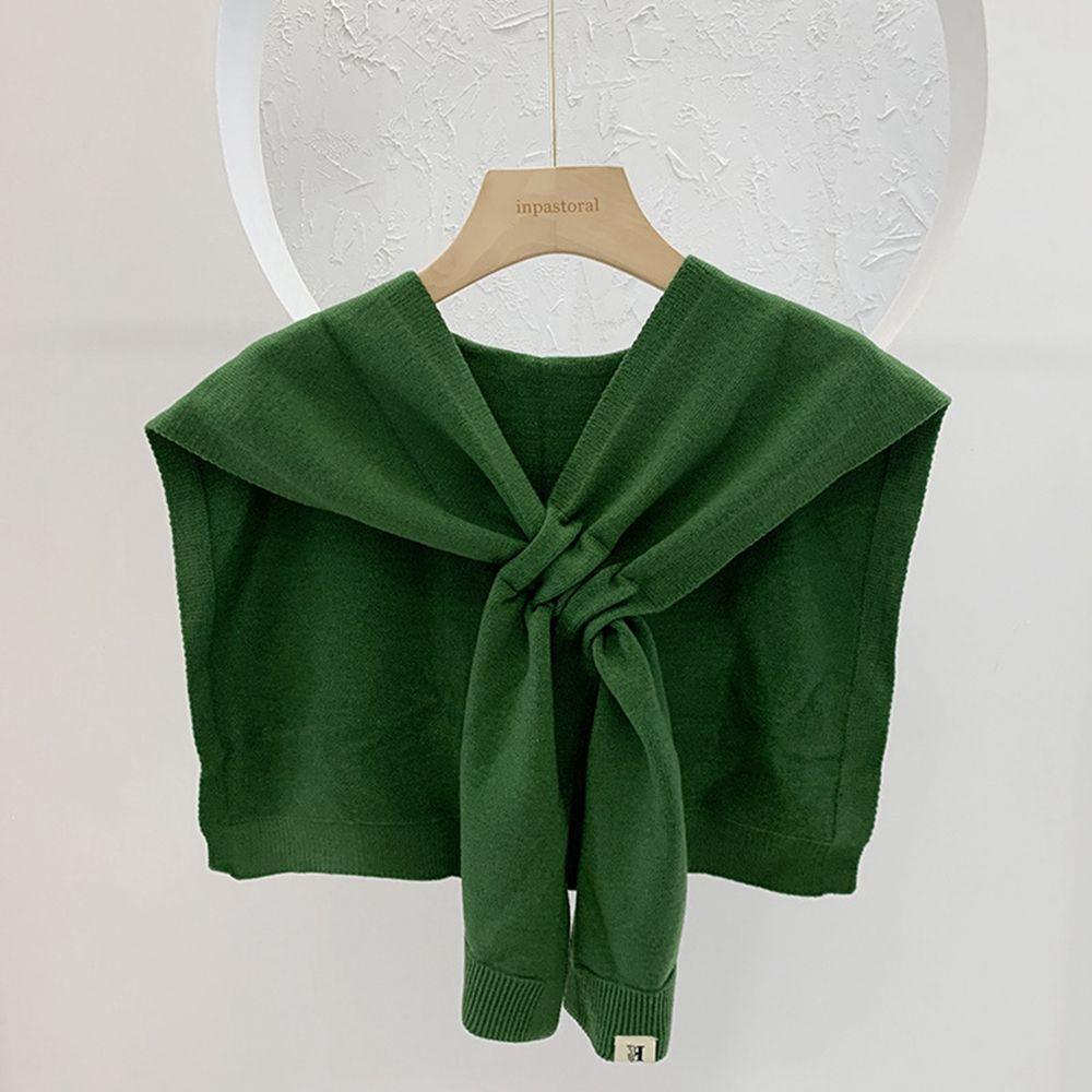 

Аксессуары для шарфа Вязаный шерстяной шарф Однотонные накидки Женская кашемировая шаль Шарфы в корейском стиле зелёный