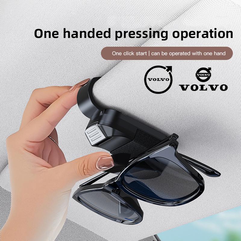 Clip per occhiali da sole per parasole auto, supporto porta occhiali da sole per Volvo Xc60 Xc90 V40 V60 S60 V50 V90 S80 C40 XC40 V70 XC70 C30 EX90 C70