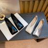 Black Soft Leather Square Toe Low-Cut Women’s Shoes - 2025 Stylish Niche Designer, Available in Large Sizes