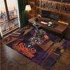 Guns N’ Roses Personalized Crystal Velvet Carpet, Customized Name Text Soft Anti‑Slip Rug for Living Room Bedroom