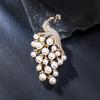 High-End Pearl Floral Suit Brooch For Women Versatile Clothing Accessory Pin